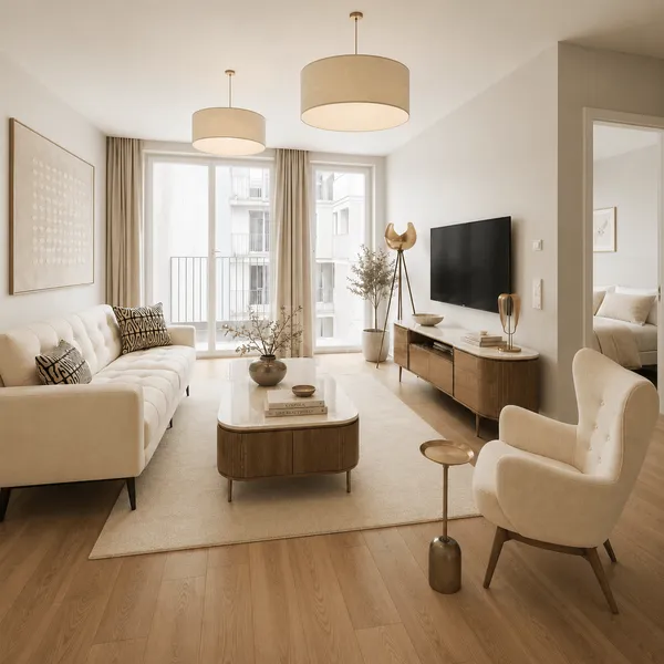 Möblierte 2-Zimmer Neubau – Design trifft Komfort in Bestlage — photo 1